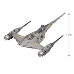 Hallmark Star Wars: The Mandalorian™ The Mandalorian's N-1 Starfighter™ Ornament 8 Hallmark Star Wars: The Mandalorian™ The Mandalorian's N-1 Starfighter™ Ornament -Hallmark Store Mandalorian Starfighter Keepsake Ornament 2999QXI7119 03