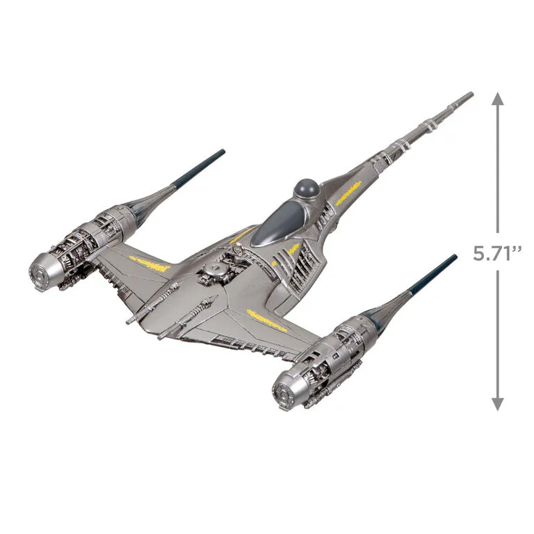 Hallmark Star Wars: The Mandalorian™ The Mandalorian's N-1 Starfighter™ Ornament 3 Hallmark Star Wars: The Mandalorian™ The Mandalorian's N-1 Starfighter™ Ornament - Image 3