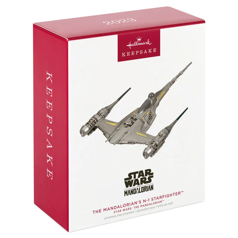 Hallmark Star Wars: The Mandalorian™ The Mandalorian's N-1 Starfighter™ Ornament 4 Hallmark Star Wars: The Mandalorian™ The Mandalorian's N-1 Starfighter™ Ornament - Image 4