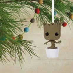 Marvel Guardians Of The Galaxy Groot Funko POP!® Hallmark Ornament -Hallmark Store Marvel Guardians of the Galaxy Groot Funko POP Christmas Ornament 3HCM1099 02