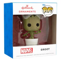 Marvel Guardians Of The Galaxy Groot Funko POP!® Hallmark Ornament -Hallmark Store Marvel Guardians of the Galaxy Groot Funko POP Christmas Ornament 3HCM1099 04
