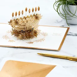 Hallmark Season Full Of Light 3D Pop-Up Hanukkah Card -Hallmark Store Menorah 3D PopUp Hanukkah Card 5XXH1003 07