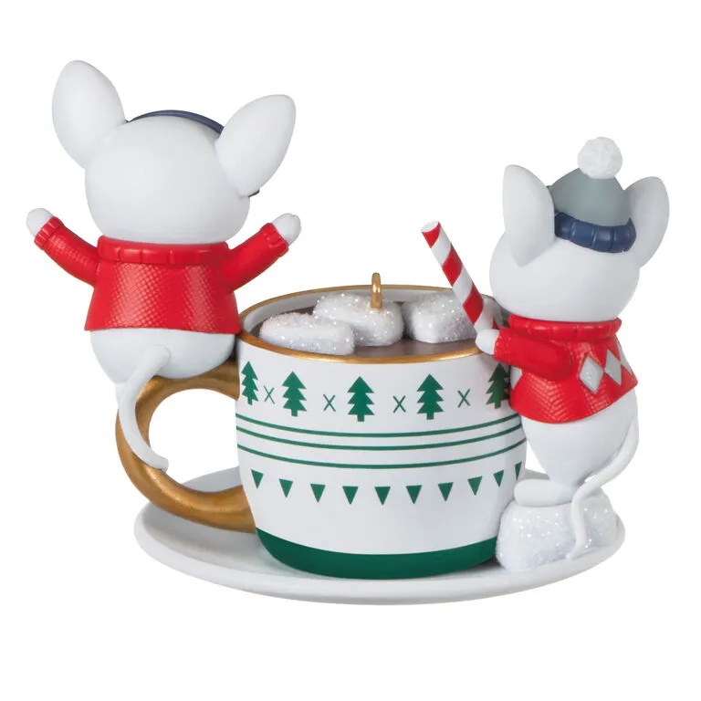 Hallmark Merry Mice With Hot Cocoa Ornament 6 Hallmark Merry Mice With Hot Cocoa Ornament - Image 6