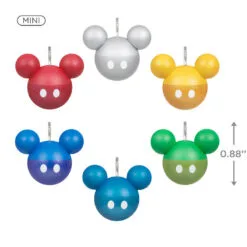 Hallmark Mini Disney Mickey Mouse Ornaments, Set Of 6 9 Hallmark Mini Disney Mickey Mouse Ornaments, Set Of 6 -Hallmark Store Mickey Ears Balls Keepsake Ornaments 1599QSB6217 03