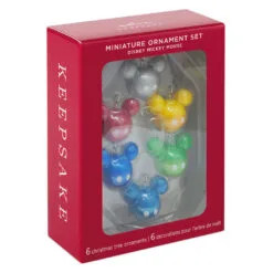 Hallmark Mini Disney Mickey Mouse Ornaments, Set Of 6 10 Hallmark Mini Disney Mickey Mouse Ornaments, Set Of 6 -Hallmark Store Mickey Ears Balls Keepsake Ornaments 1599QSB6217 04