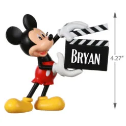 Hallmark Disney Mickey Mouse With Clapperboard Personalized Ornament -Hallmark Store Mickey Mouse Clapperboard Personalized Ornament 2499QHE1960B1 03
