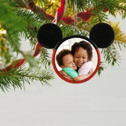 Hallmark Store -Hallmark Store Mickey Mouse Ears Shape Personalized Photo Ornament 2499QHE1962B3 02
