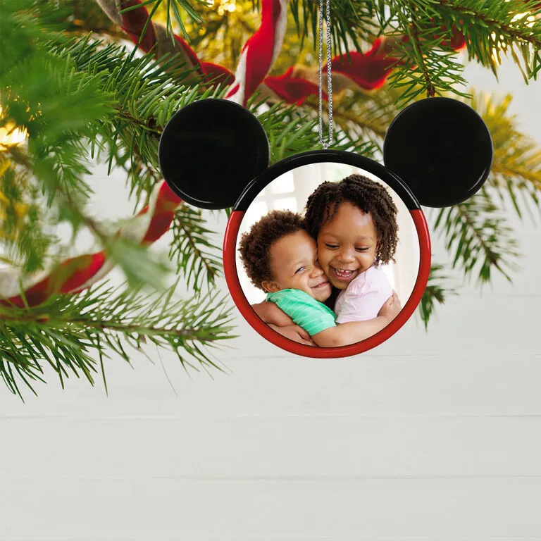 Hallmark Disney Mickey Mouse Ears Silhouette Personalized Photo Ornament 2 Hallmark Disney Mickey Mouse Ears Silhouette Personalized Photo Ornament - Image 2