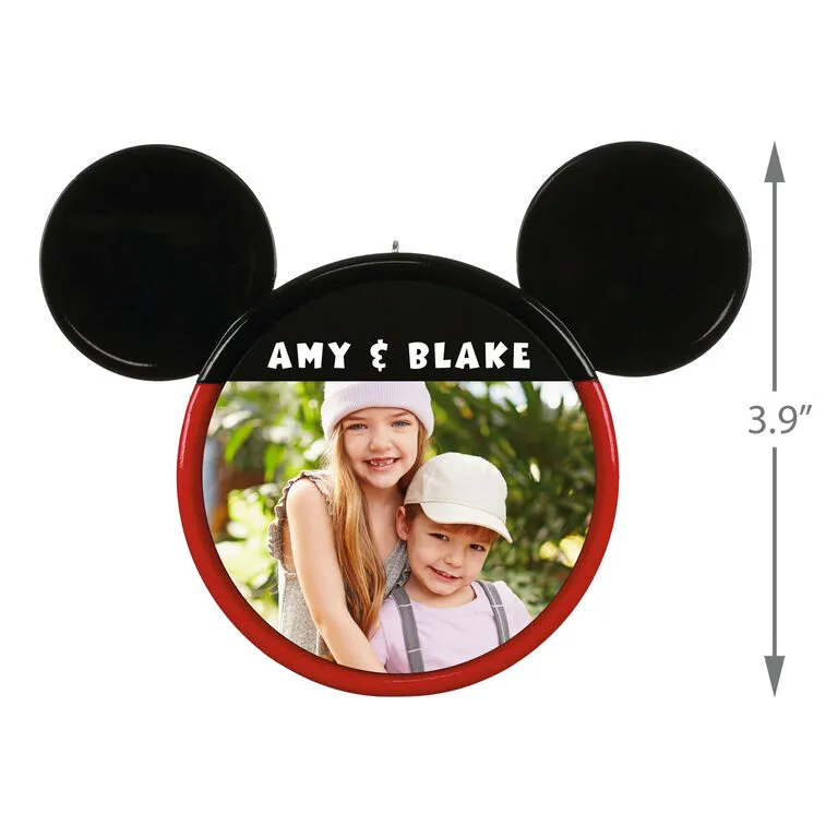 Hallmark Disney Mickey Mouse Ears Silhouette Text And Photo Personalized Ornament 3 Hallmark Disney Mickey Mouse Ears Silhouette Text And Photo Personalized Ornament - Image 3