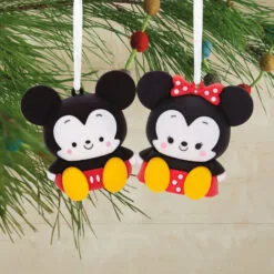 Better Together Disney Mickey And Minnie Magnetic Hallmark Ornaments, Set Of 2 6 Better Together Disney Mickey And Minnie Magnetic Hallmark Ornaments, Set Of 2 -Hallmark Store Mickey and Minnie Christmas Ornaments 3HCM2402 02