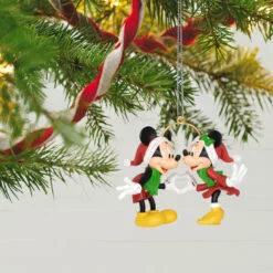 Hallmark Disney Mickey And Minnie A Season Of Love Ornament -Hallmark Store Mickey and Minnie Hands Heart Keepsake Ornament 2099QXD6667 02