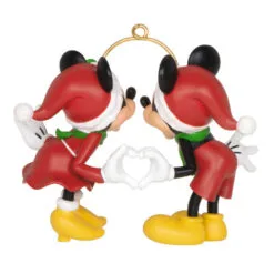Hallmark Disney Mickey And Minnie A Season Of Love Ornament -Hallmark Store Mickey and Minnie Hands Heart Keepsake Ornament 2099QXD6667 06