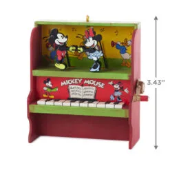 Hallmark Disney Mickey And Minnie Let's Dance! Musical Ornament With Motion 8 Hallmark Disney Mickey And Minnie Let's Dance! Musical Ornament With Motion -Hallmark Store Mickey and Minnie Piano Keepsake Ornament 2699QXD6717 03