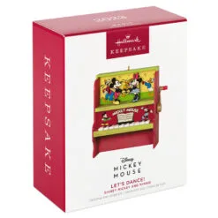 Hallmark Disney Mickey And Minnie Let's Dance! Musical Ornament With Motion 9 Hallmark Disney Mickey And Minnie Let's Dance! Musical Ornament With Motion -Hallmark Store Mickey and Minnie Piano Keepsake Ornament 2699QXD6717 04