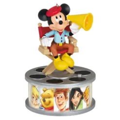 Hallmark Disney 100 Years Of Wonder Director Mickey Mouse Ornament With Light And Sound