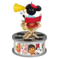 Hallmark Disney 100 Years Of Wonder Director Mickey Mouse Ornament With Light And Sound -Hallmark Store Mickey in Director Chair Keepsake Ornament 2999QXD6727 06