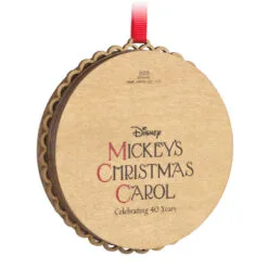 Hallmark Disney Mickey's Christmas Carol 40th Anniversary Papercraft Ornament -Hallmark Store Mickeys Christmas Carol Characters Keepsake Ornament 1999QXD6669 06