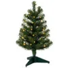 Hallmark Miniature Evergreen Pre-Lit Christmas Tree, 18.75"