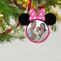 Hallmark Store -Hallmark Store Minnie Mouse Ears Shape Personalized Photo Ornament 2499QHE1963B3 02