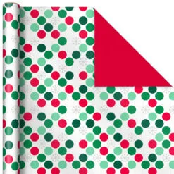 Hallmark Mod Holiday 3-Pack Reversible Wrapping Paper Assortment, 120 Sq. Ft. -Hallmark Store Mod Holiday Assorted Reversible Wrapping Paper 5JXW1072 04