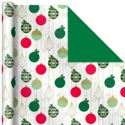 Hallmark Mod Holiday 3-Pack Reversible Wrapping Paper Assortment, 120 Sq. Ft. -Hallmark Store Mod Holiday Assorted Reversible Wrapping Paper 5JXW1072 06