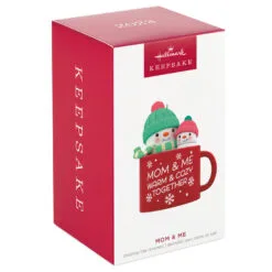 Hallmark Mom & Me Hot Cocoa Mug 2023 Ornament -Hallmark Store Mom Me Snowmen in Mug Keepsake Ornament 1599QGO2577 04