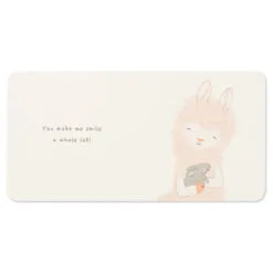 Hallmark MopTops Llama Stuffed Animal With You Make Me Smile Board Book -Hallmark Store MopTops Plush Llama Stuffed Animal Board Book 1KID1534 06