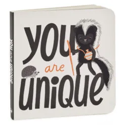 Hallmark MopTops Skunk Stuffed Animal With You Are Unique Board Book 9 Hallmark MopTops Skunk Stuffed Animal With You Are Unique Board Book -Hallmark Store MopTops Plush Skunk Stuffed Animal and Board Book 1KID2082 04