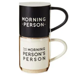 Hallmark Morning Person Stacking Mugs, Set Of 2 -Hallmark Store Morning Person Stacking Mugs 1SNN1068 03