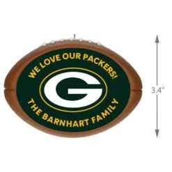 Hallmark NFL Football Green Bay Packers Text Personalized Ornament -Hallmark Store NFL Football Green Bay Packers Text Personalized Ornament 2499QHE1985B1 03