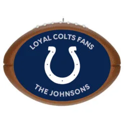 Hallmark NFL Football Indianapolis Colts Text Personalized Ornament