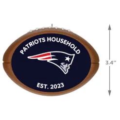 Hallmark NFL Football New England Patriots Text Personalized Ornament -Hallmark Store NFL Football New England Patriots Text Personalized Ornament 2499QHE1985B8 03