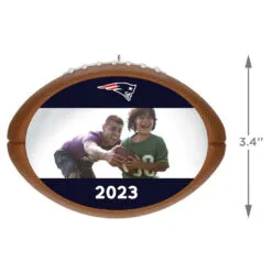 Hallmark NFL Football New England Patriots Text And Photo Personalized Ornament -Hallmark Store NFL Football New England Patriots Text and Photo Personalized Ornament 2499QHE1985B15 03
