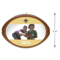 Hallmark NFL Football New Orleans Saints Text And Photo Personalized Ornament -Hallmark Store NFL Football New Orleans Saints Text and Photo Personalized Ornament 2499QHE1985B18 03