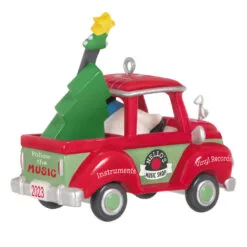 Hallmark Holiday Parade Nello's Music Shop Truck 2023 Ornament -Hallmark Store Nellos Music Shop Truck Keepsake Ornament 1799QXR8079 06