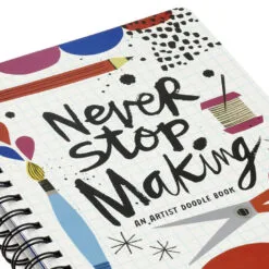 Hallmark Never Stop Making Artist Doodle Book 12 Hallmark Never Stop Making Artist Doodle Book -Hallmark Store Never Stop Making Artist Prompted Journal 3HWJ2104 05