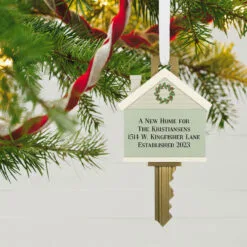 Hallmark Store -Hallmark Store New Home Key Personalized Christmas Ornament 2499QHE2204B1 02