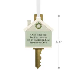 Hallmark New Home Key Personalized Ornament 5 Hallmark New Home Key Personalized Ornament -Hallmark Store New Home Key Personalized Christmas Ornament 2499QHE2204B1 03