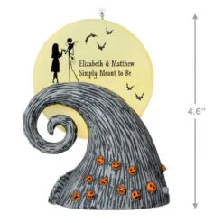 Hallmark Disney Tim Burton’s The Nightmare Before Christmas Jack And Sally Personalized Ornament With Light -Hallmark Store Nightmare Before Christmas Christmas Jack and Sally Personalized Keepsake Ornament With Light 2999QHE2113B1 03