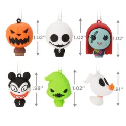 Mini Disney Tim Burton's The Nightmare Before Christmas Shatterproof Hallmark Ornaments, Set Of 6 -Hallmark Store Nightmare Before Christmas Christmas Ornaments 3HCM2372 03