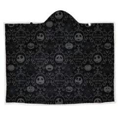 Hallmark Disney Tim Burton's The Nightmare Before Christmas Jack Skellington Hooded Blanket