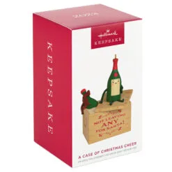 Hallmark A Case Of Christmas Cheer Ornament -Hallmark Store None for Santa Wine Crate Keepsake Ornament 1799QGO2869 04