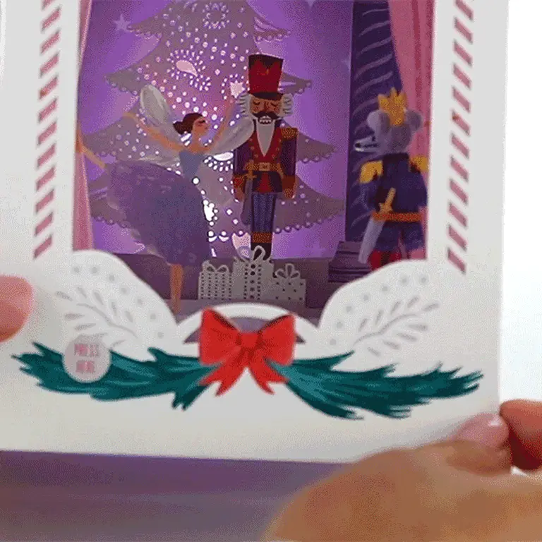 Hallmark Nutcracker Musical 3D Pop-Up Christmas Card With Light 2 Hallmark Nutcracker Musical 3D Pop-Up Christmas Card With Light - Image 2