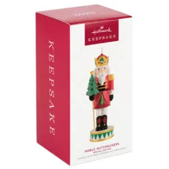 Hallmark Noble Nutcrackers Special Edition Porcelain Ornament 9 Hallmark Noble Nutcrackers Special Edition Porcelain Ornament -Hallmark Store Nutcracker With Tree Keepsake Ornament 3499QGO2979 04