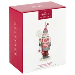 Hallmark Noble Nutcrackers Snowfall Prince Ornament -Hallmark Store Nutcracker in Sweater Keepsake Ornament 2499QXR8147 04