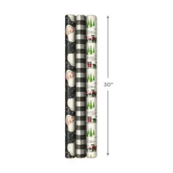Hallmark Old-Fashioned Christmas 3-Pack Wrapping Paper, 120 Sq. Ft. -Hallmark Store OldFashioned Christmas 3Pack Wrapping Paper 5JXW1077 04