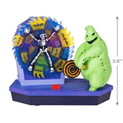 Hallmark Disney Tim Burton's The Nightmare Before Christmas 30th Anniversary Mr. Oogie Boogie Musical Ornament With Light And Motion 8 Hallmark Disney Tim Burton's The Nightmare Before Christmas 30th Anniversary Mr. Oogie Boogie Musical Ornament With Light And Motion -Hallmark Store Oogie Boogie Keepsake Ornament 4499QXD6739 03