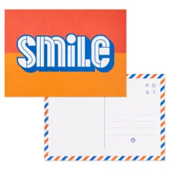 Hallmark Keep It Sunny Postcards, Book Of 10 -Hallmark Store Orange and Blue Keep It Sunny Postcards 1SOM3857 07