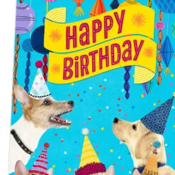 Hallmark 16" Party Cats And Dogs Jumbo Birthday Card From All -Hallmark Store Party Cats Dogs Birthday Card From Us 1299CBG3004 04
