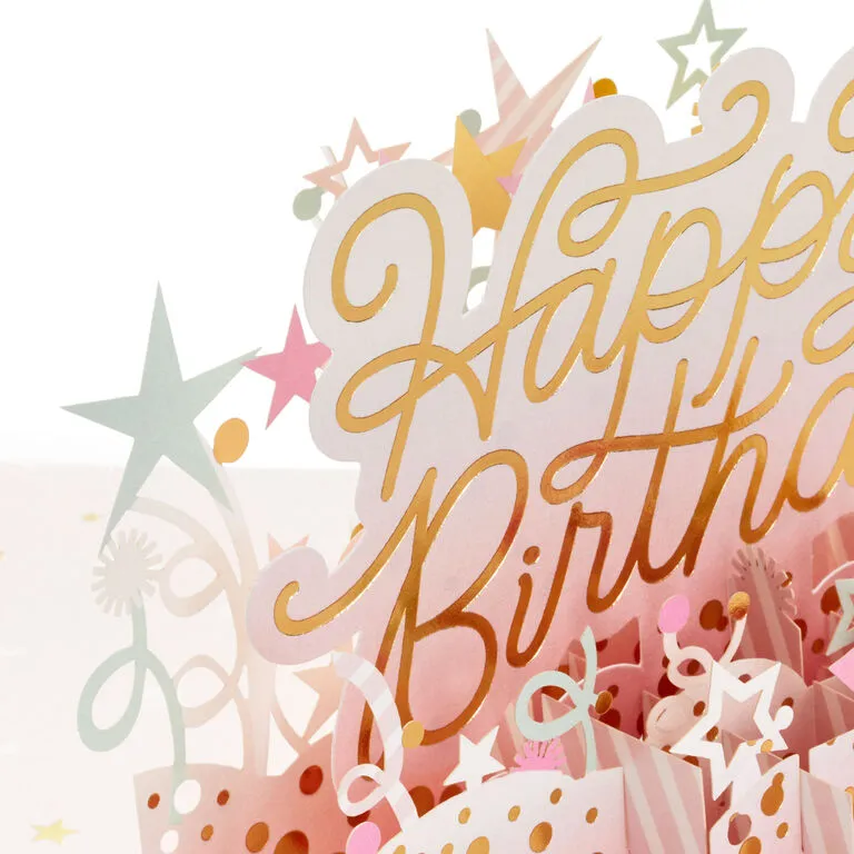 Hallmark Here's To A Happy Year Ahead 3D Pop-Up Birthday Card 4 Hallmark Here's To A Happy Year Ahead 3D Pop-Up Birthday Card - Image 4
